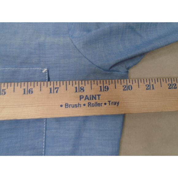 vintage KING KOLE work shirt CHAMBRAY lightweight denim L blue WESTERN cowboy - Picture 7 of 12